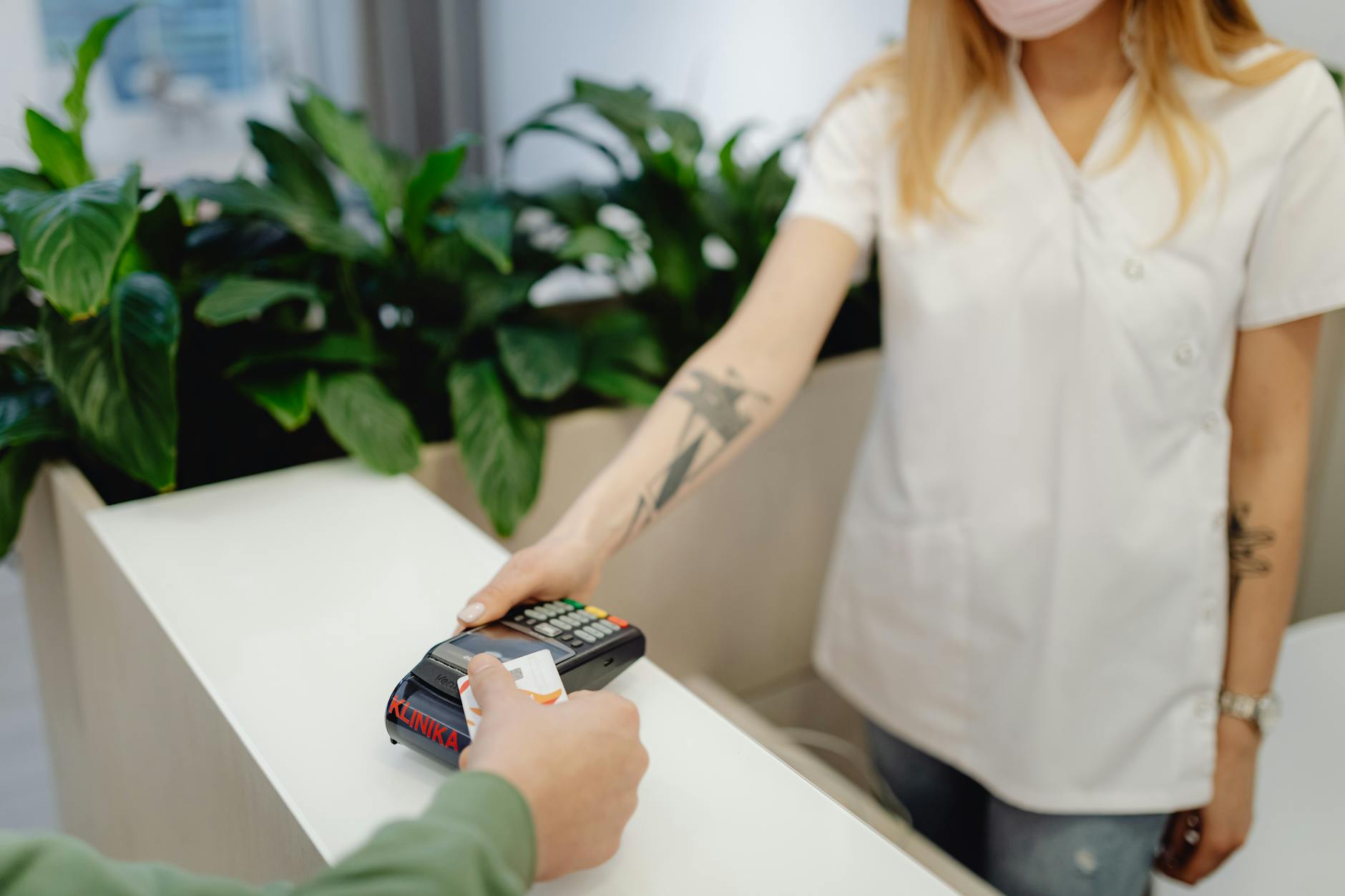 HSA FSA credit cards with dental office payment terminal